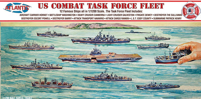 Atlantis US Combat Task Force Fleet 12 Ships 1:1200 Scale Model Kit