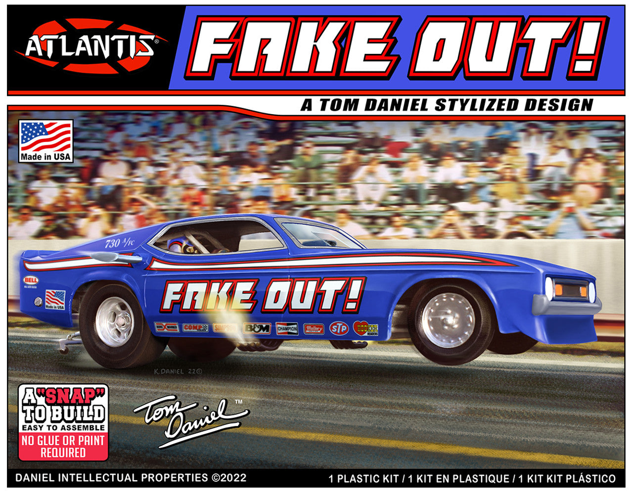 Atlantis Tom Daniel Fake Out Funny Car 1:32 Scale SNAP Model Kit