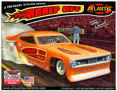 Atlantis Tom Daniel RRRRip Off Funny Car 1:32 Scale SNAP Model Kit