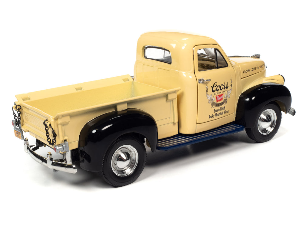 Auto World 1947 Studebaker Pick-up Truck Coors Pilsner 1:24 Scale Diecast