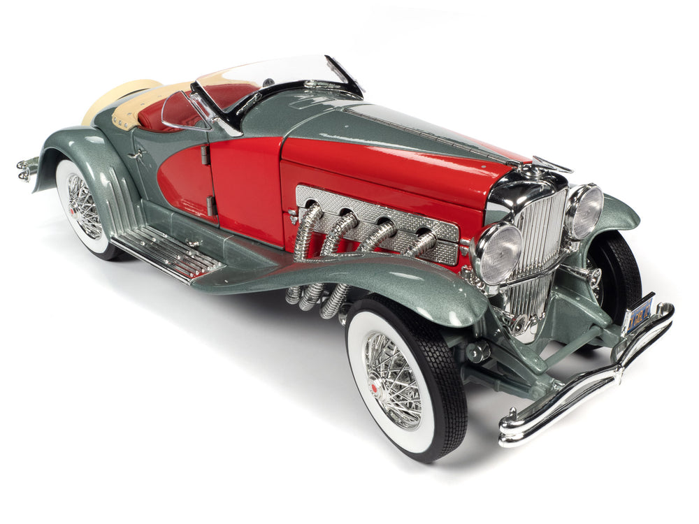Auto World 1935 Duesenberg SSJ (Red and Silver) 1:18 Scale Diecast