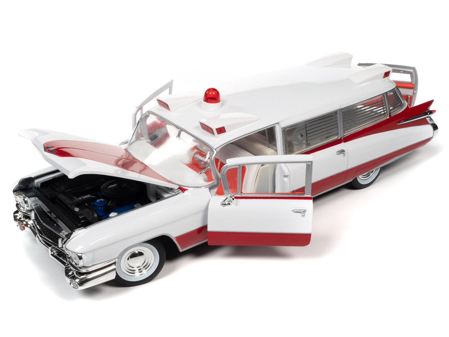 Auto World 1959 Cadillac Eldorado Ambulance 1:18 Scale Diecast