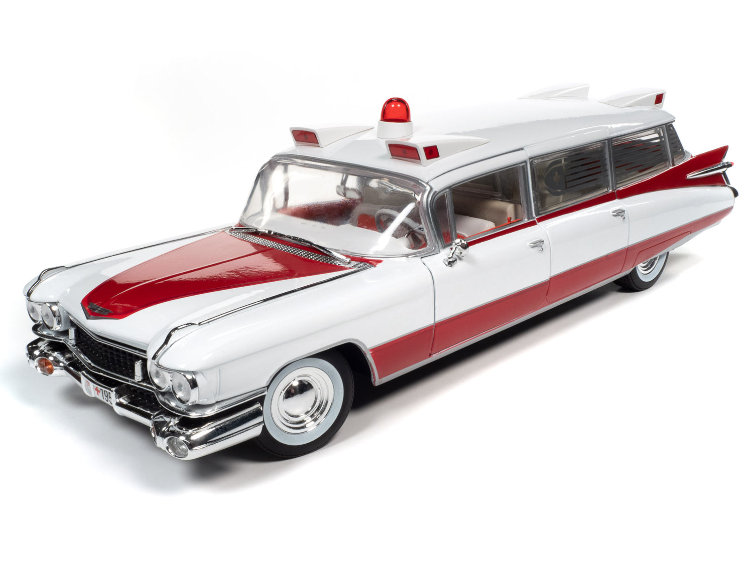 Auto World 1959 Cadillac Eldorado Ambulance 1:18 Scale Diecast