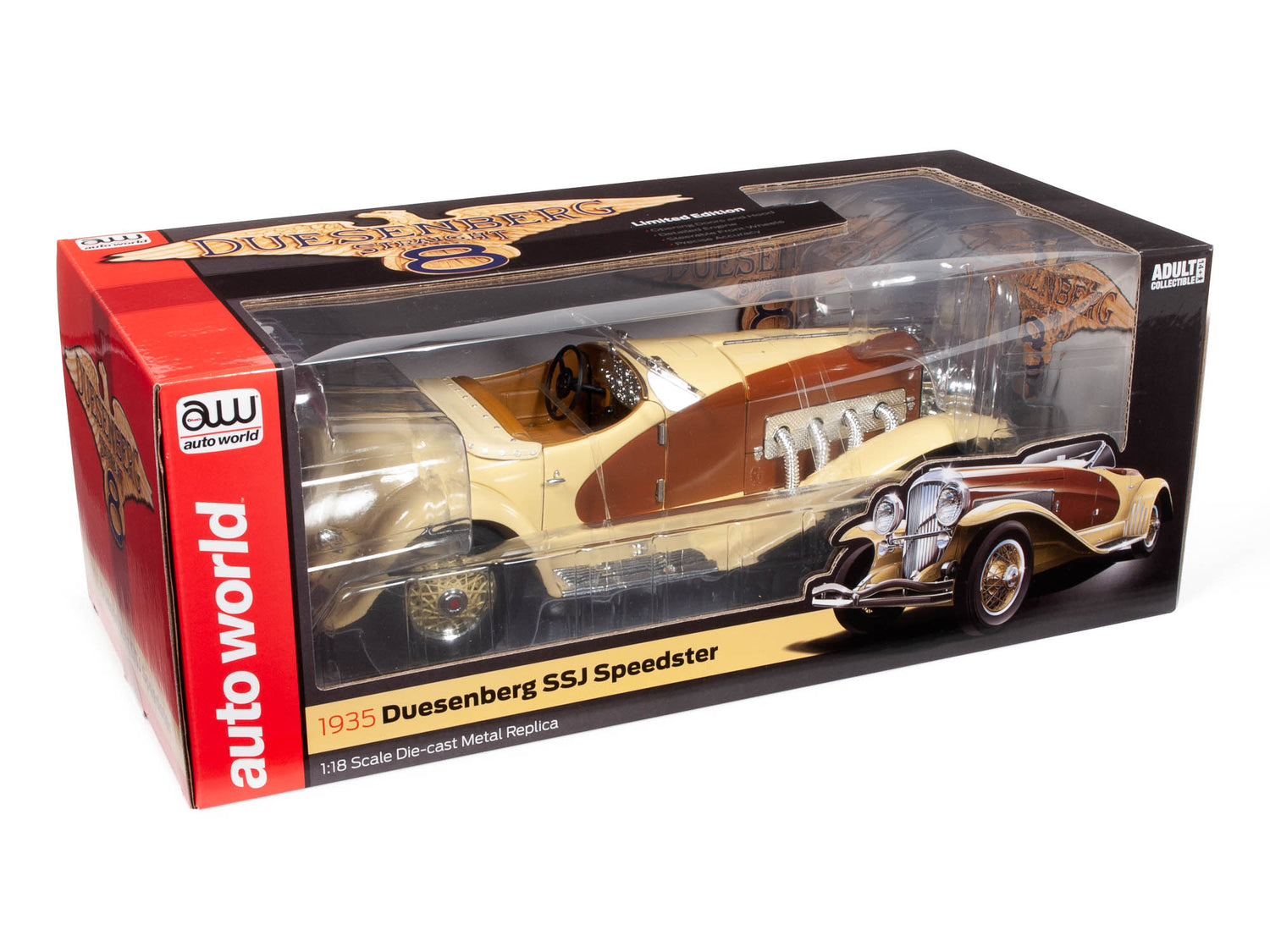 Auto World 1935 Duesenberg SSJ Speedster 1:18 Scale Diecast (Sale)