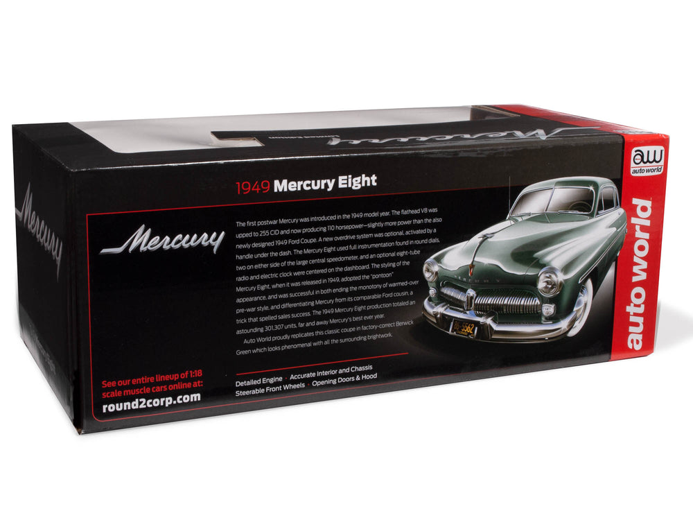 Auto World 1949 Mercury Eight Coupe 1:18 Scale Diecast