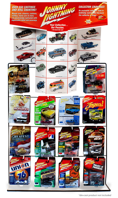 Johnny Lightning Counter Display Rack for 1:64 Diecast (CARS NOT INCLUDED)