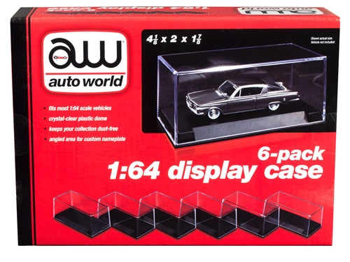 Auto World Display Case (6 Pack) for 1:64 scale
