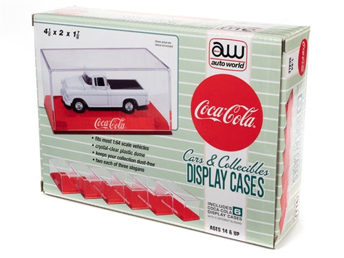 Auto World Acrylic Display Case Coca-Cola (6 Pack) for 1:64 scale