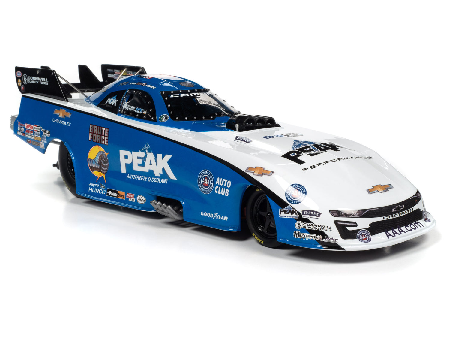 Auto World  2021 John Force Peak Funny Car 1:24 Scale Diecast