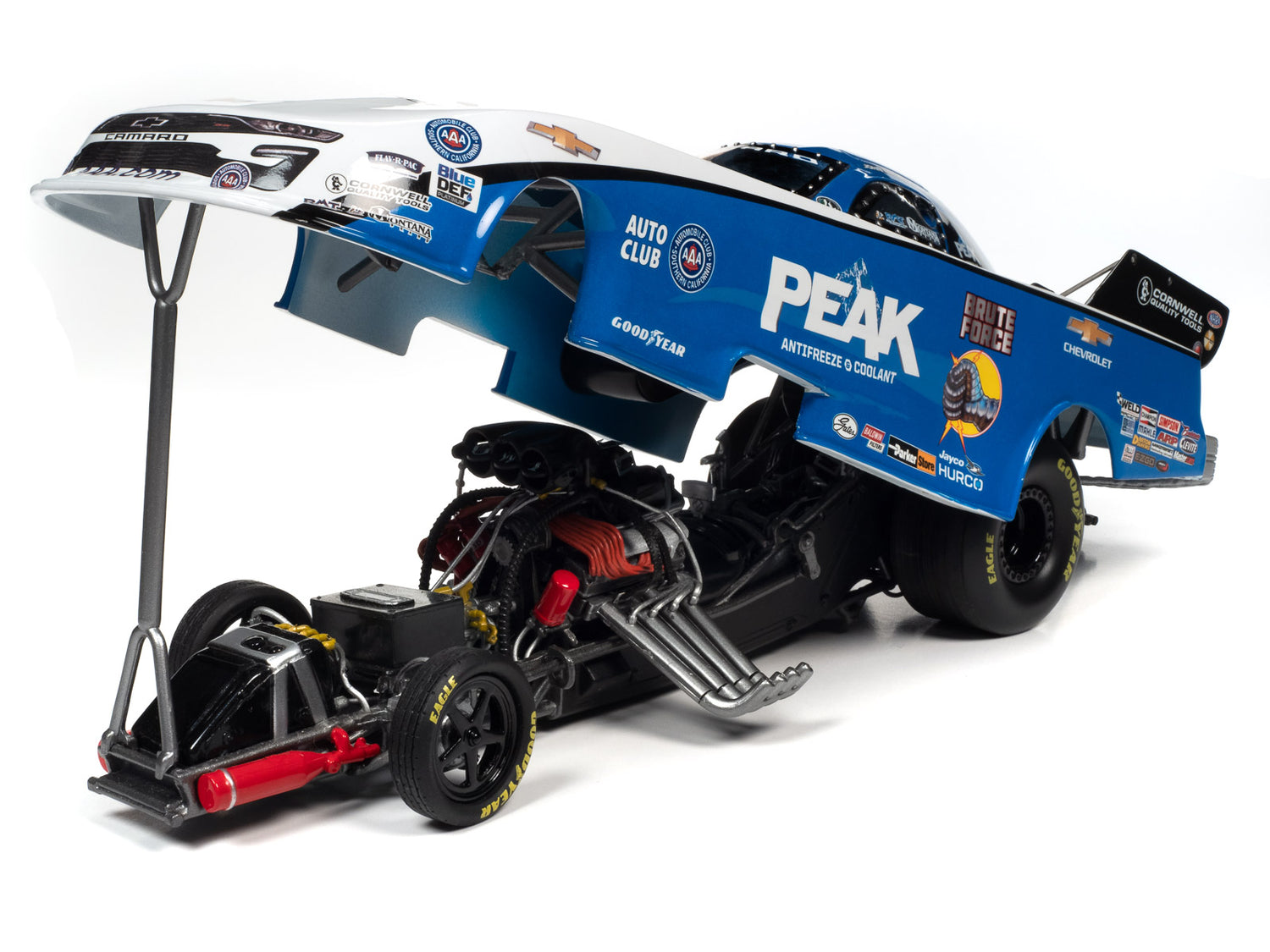 Auto World  2021 John Force Peak Funny Car 1:24 Scale Diecast