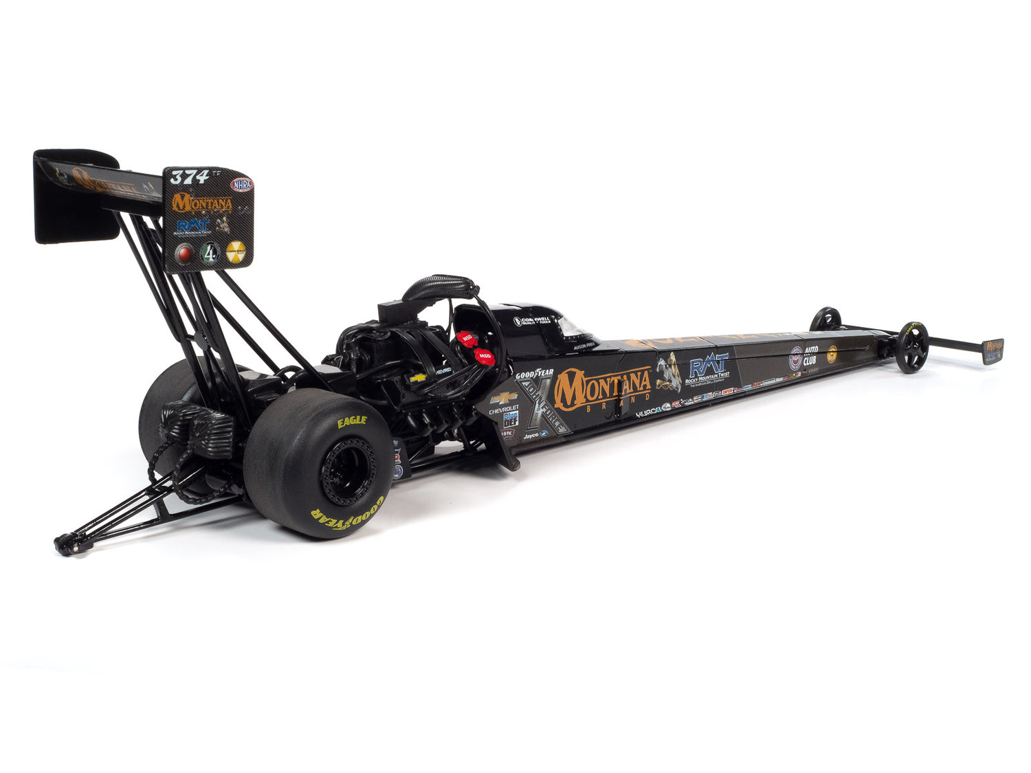 Auto World 2022 Austin Prock Montana Top Fuel Dragster 1:24 Scale Diecast