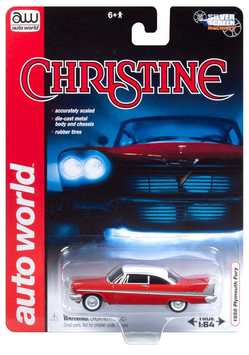 Auto World Christine 1958 Plymouth Fury 1:64 Scale Diecast