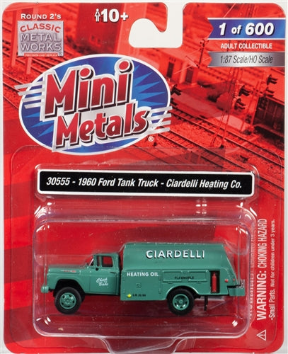 Classic Metal Works 1960 Ford Tank Truck (Ciardelli Heating Co) 1:87 HO Scale