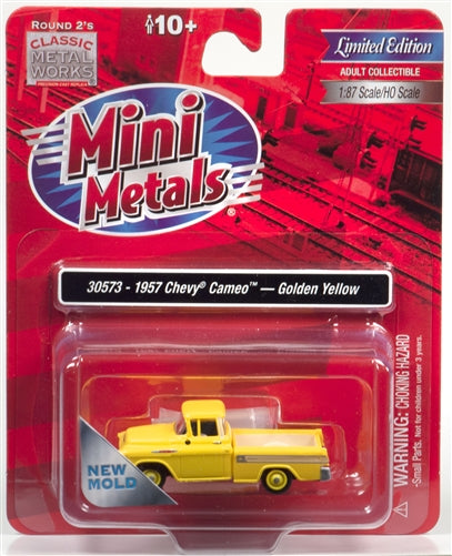 Classic Metal Works 1957 Chevy Cameo Pickup (Golden Yellow) 1:87 HO Scale