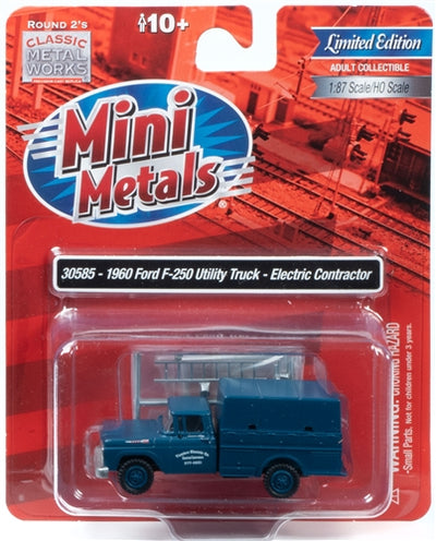 Classic Metal Works 1960 Ford F-250 Utility Truck (Electric Contractor) 1:87 HO Scale