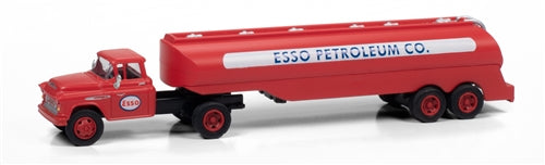 Classic Metal Works 1957 Chevy w-Tanker Trailer (ESSO Petroleum) 1:87 HO Scale