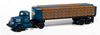 Classic Metal Works White WC22 w-Flatbed Trailer & Bottles (Peoples Beer) 1:87 HO Scale