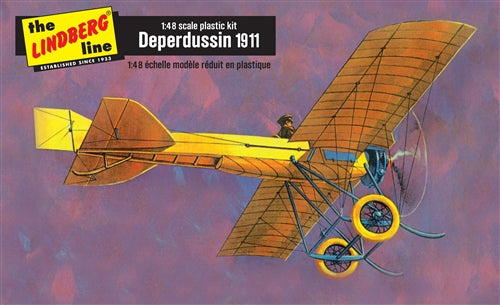 Lindberg 1911 Deperdussin w- puzzle 1:48 Scale Model Kit