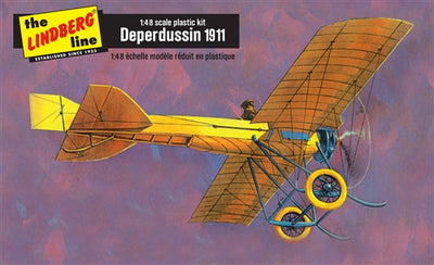 Lindberg 1911 Deperdussin w- puzzle 1:48 Scale Model Kit