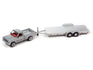 Johnny Lightning 1983 Ford Ranger w/Open Trailer (Metallic Silver) 1:64 Diecast