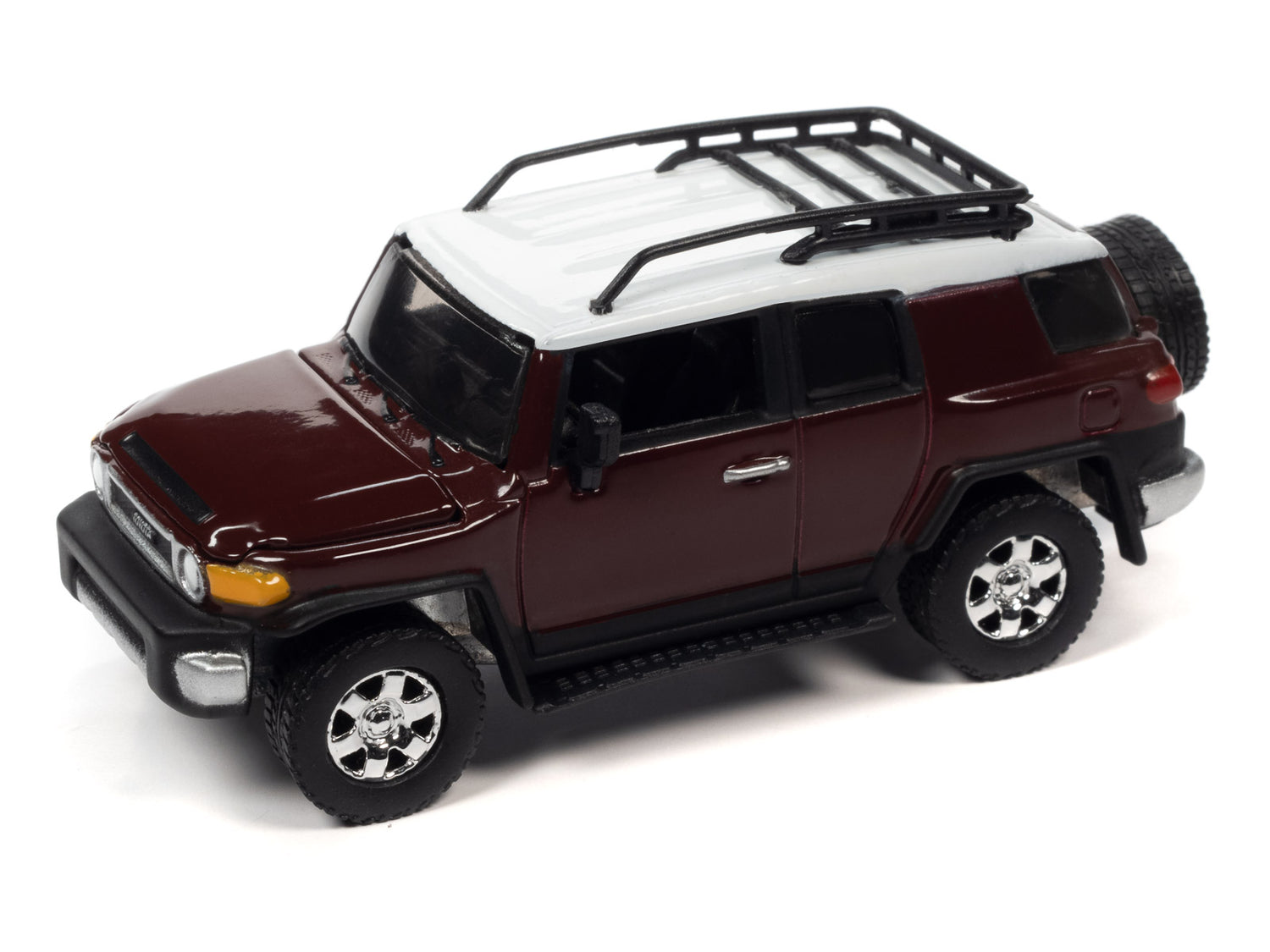 Johnny Lightning 2010 Toyota FJ Cruiser w/Camping Trailer (Brick Red) 1:64 Diecast