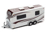 Johnny Lightning 2010 Toyota FJ Cruiser w/Camping Trailer (Brick Red) 1:64 Diecast