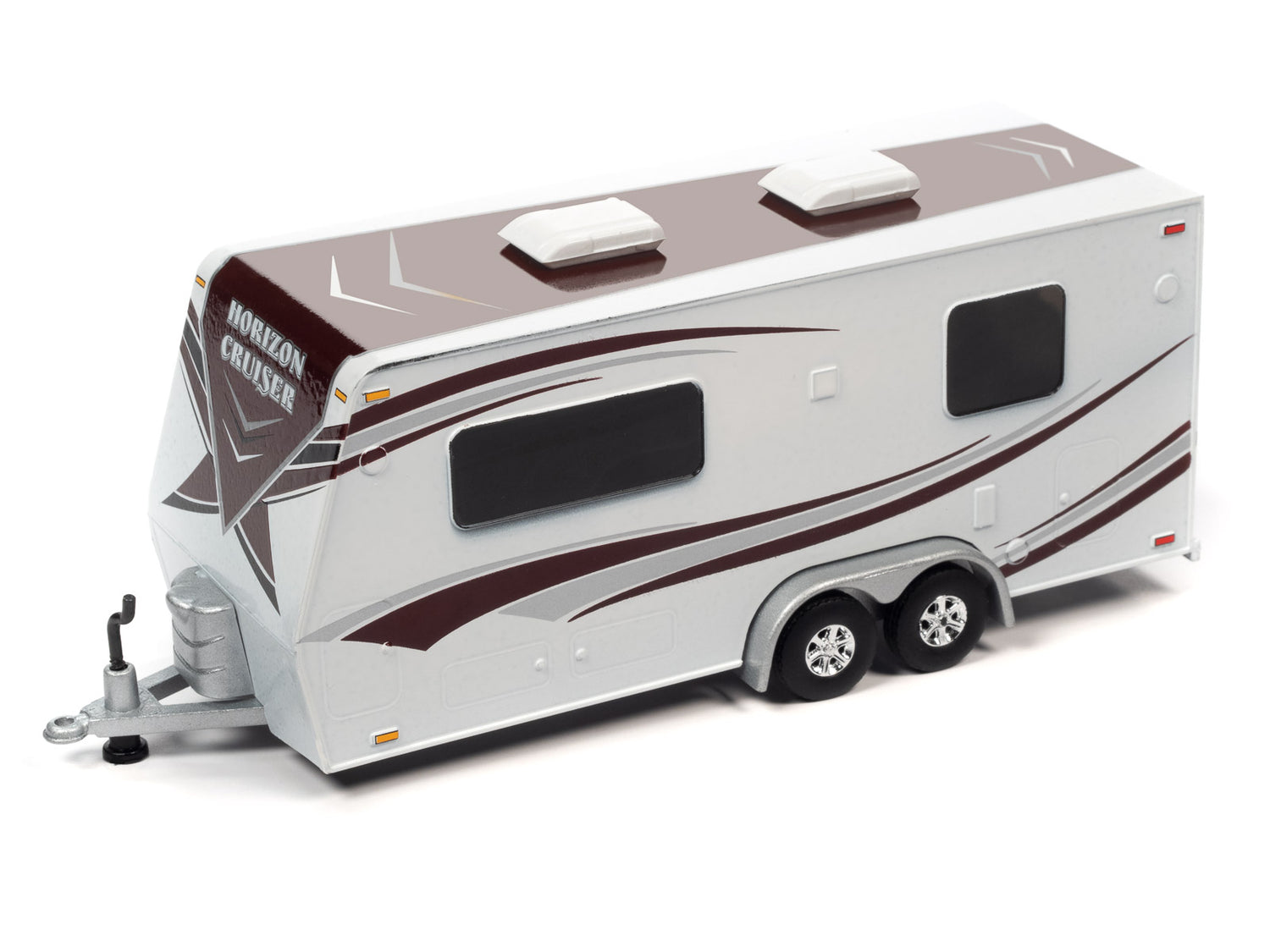 Johnny Lightning 2010 Toyota FJ Cruiser w/Camping Trailer (Brick Red) 1:64 Diecast