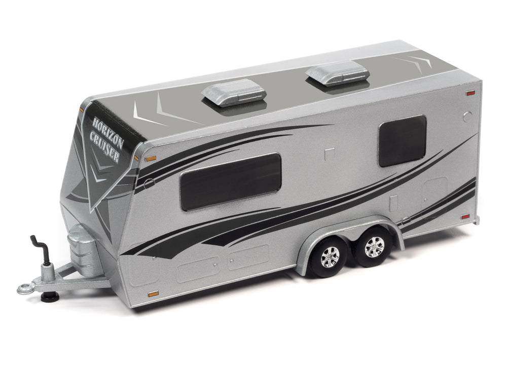 Johnny Lightning 2010 Toyota FJ Cruiser w/Camping Trailer (Dark Green) 1:64 Diecast