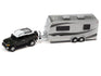 Johnny Lightning 2010 Toyota FJ Cruiser w/Camping Trailer (Dark Green) 1:64 Diecast