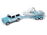 Johnny Lightning 1979 International Scout II w/Malibu Boat and Trailer 1:64 Diecast