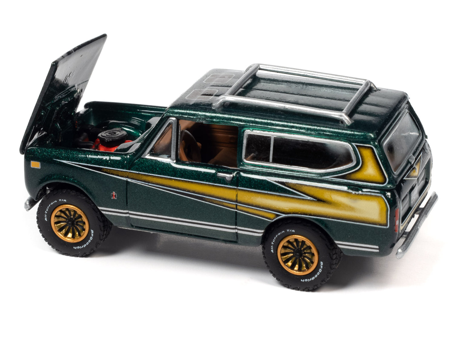 Johnny Lightning Classic Gold 1979 International Scout Midas Edition (Emerald Green Poly) 1:64 Scale Diecast