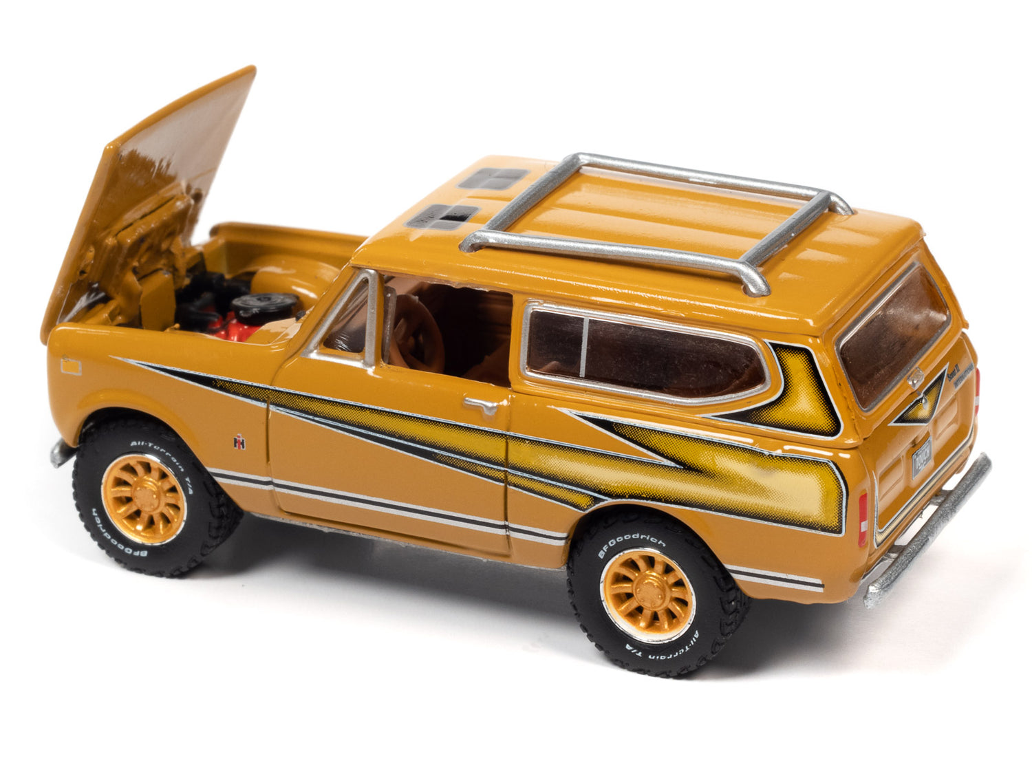 Johnny Lightning Classic Gold 1979 International Scout Midas Edition (Rallye Gold) 1:64 Scale Diecast