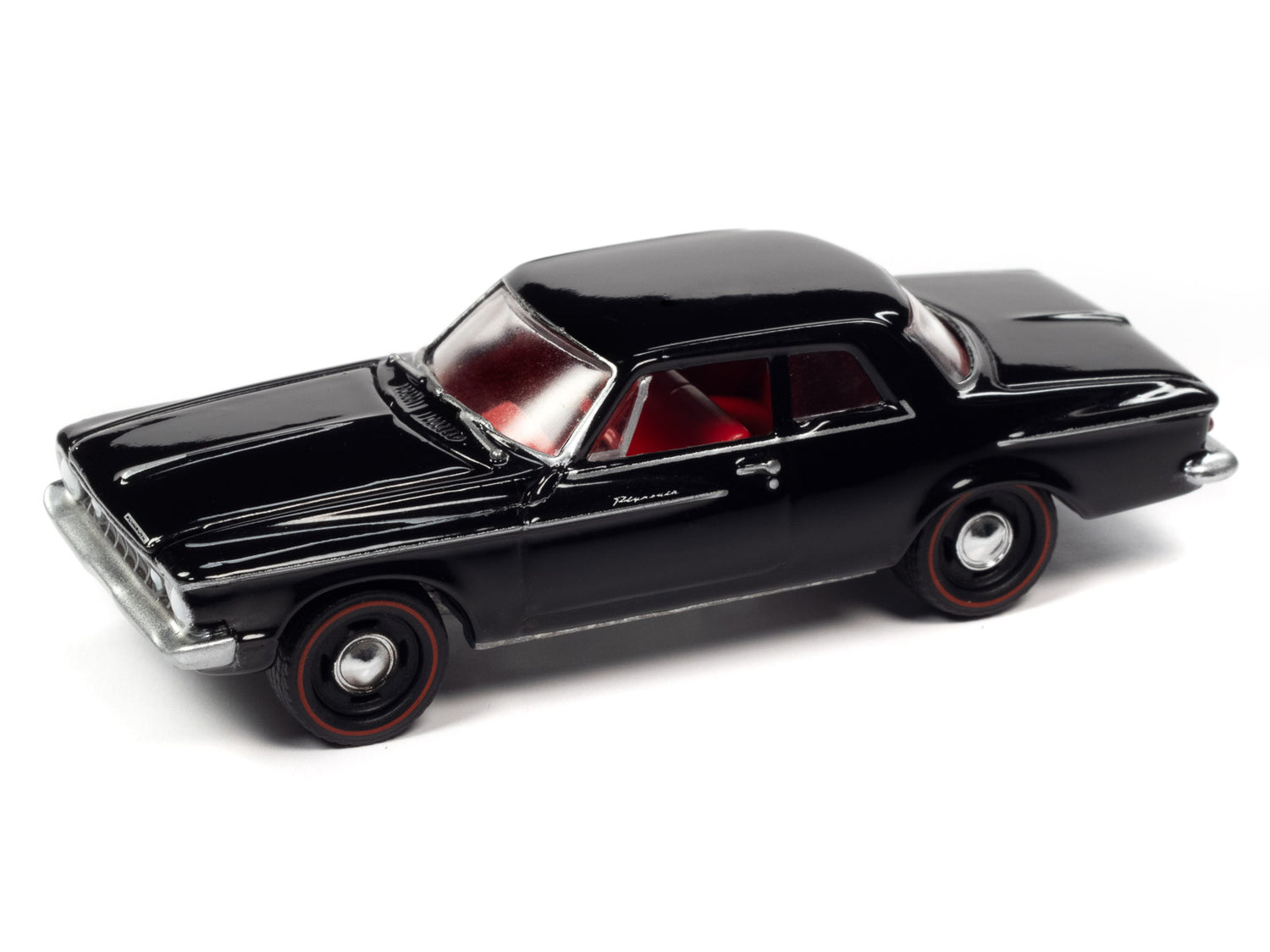 Johnny Lightning Classic Gold 1962 Plymouth Savoy Max Wedge (Silhouette Black) 1:64 Scale Diecast