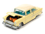 Johnny Lightning 1955 Chevy 210 (Harvest Gold w/Indian Ivory Roof) with Collector Tin 1:64 Diecast