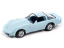 Johnny Lightning 1979 Chevrolet Corvette (Frost Blue) with Collector Tin 1:64 Diecast