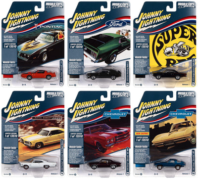 Johnny Lightning Muscle Cars USA 2022 Release 1 Set A (6-Car Sealed Case) 1:64 Diecast