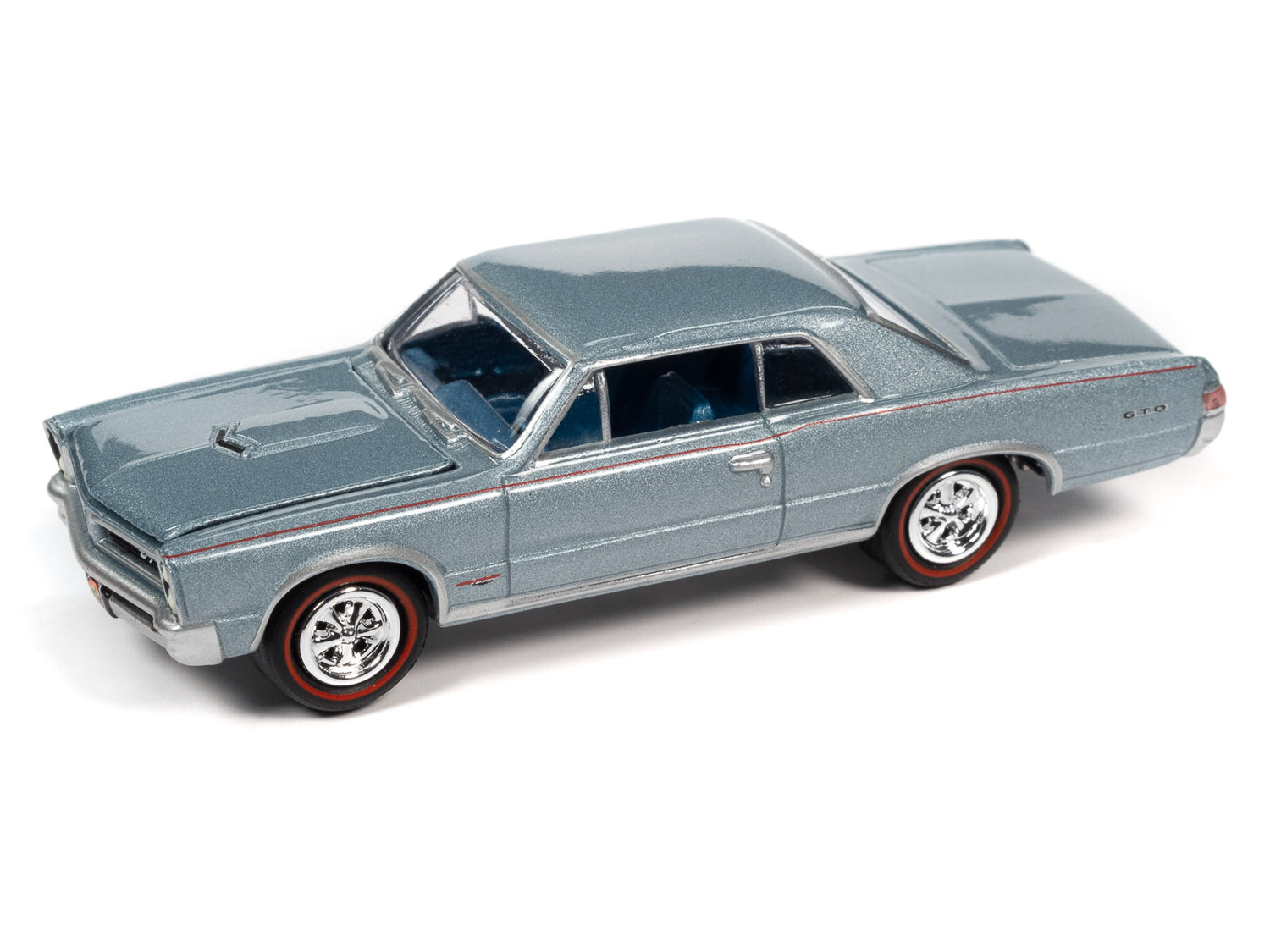 Johnny Lightning Muscle Cars 1965 Pontiac GTO (MCACN) (Bluemist Slate) 1:64 Scale Diecast