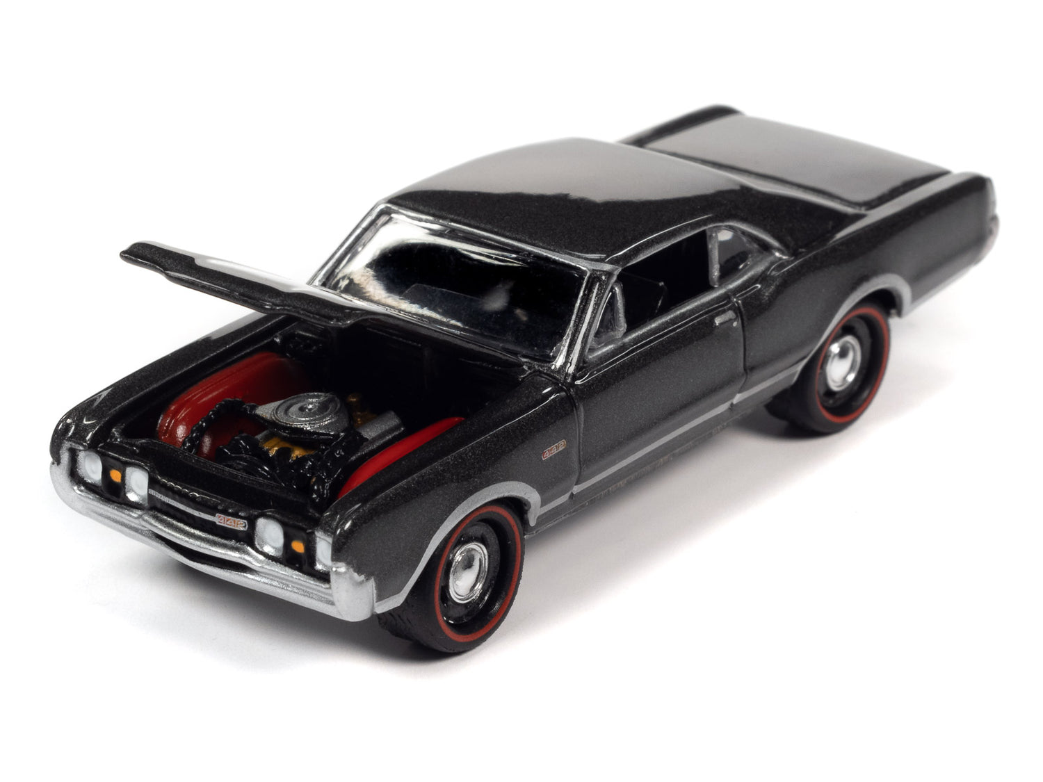 Johnny Lightning Muscle Cars 1967 Oldsmobile 442 (MCACN) (Antique Pewter) 1:64 Scale Diecast