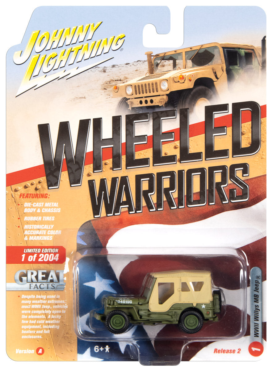 Johnny Lightning Military WWII Willys MB Jeep (1:64) Version A Diecast