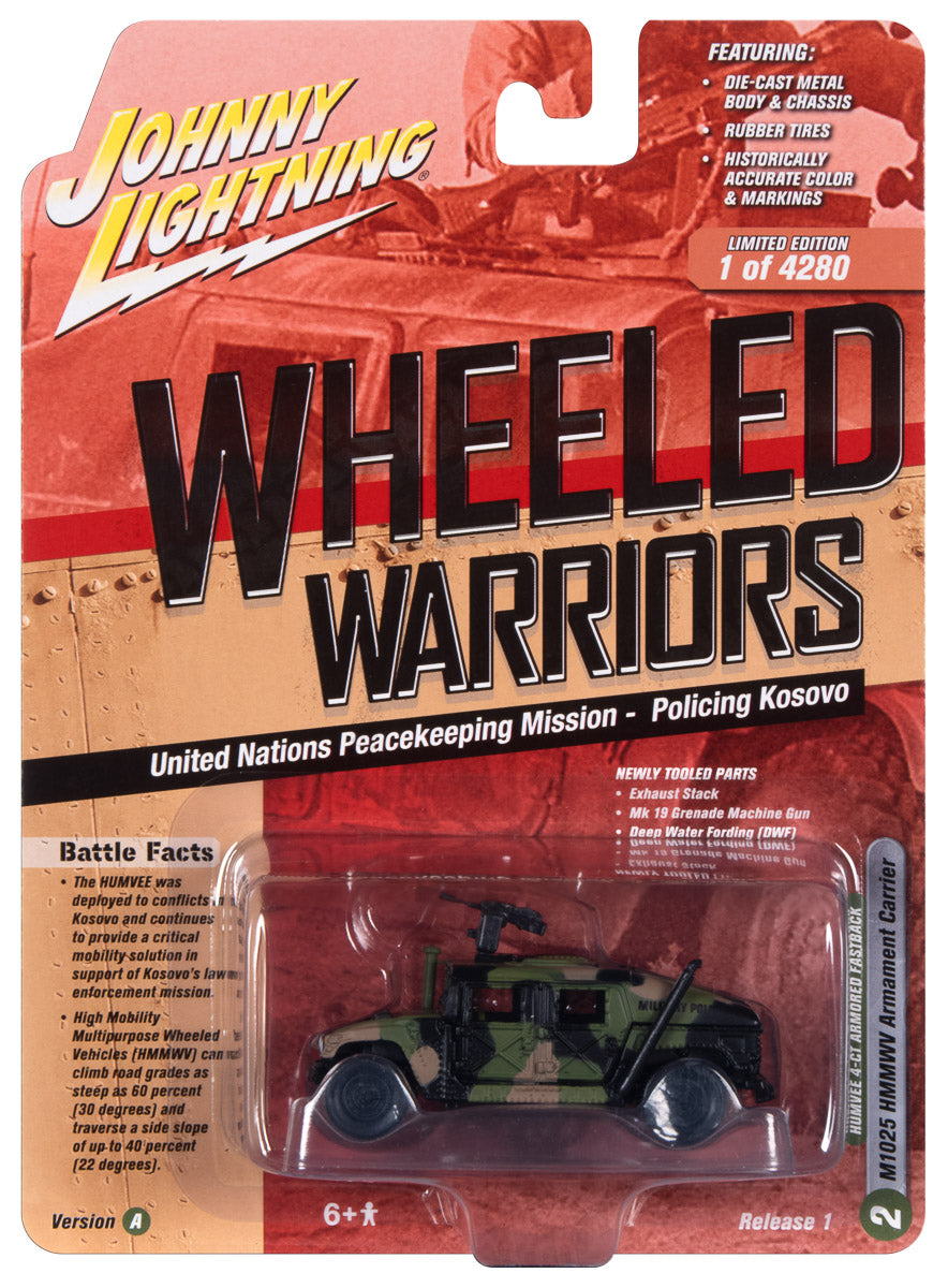 Johnny Lightning M1025 HMMWV Armament Carrier HUMVEE 4-CT Armored Fastback (1:64) (Camo) Diecast