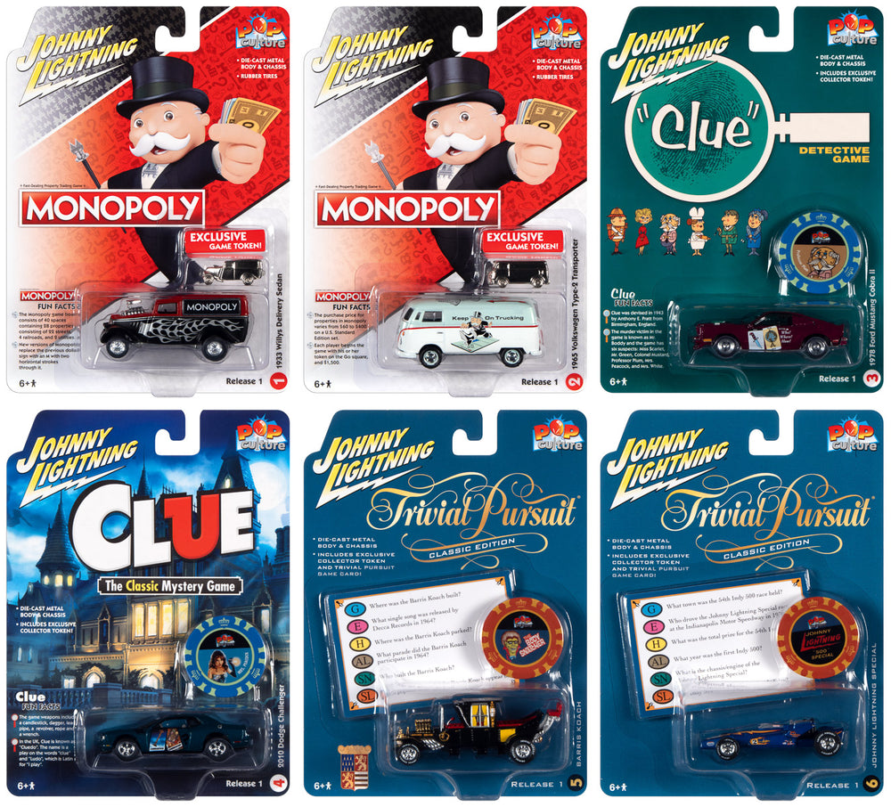 Johnny Lightning Pop Culture 2021 Release 1 (6-Car Sealed Case) 1:64 Diecast