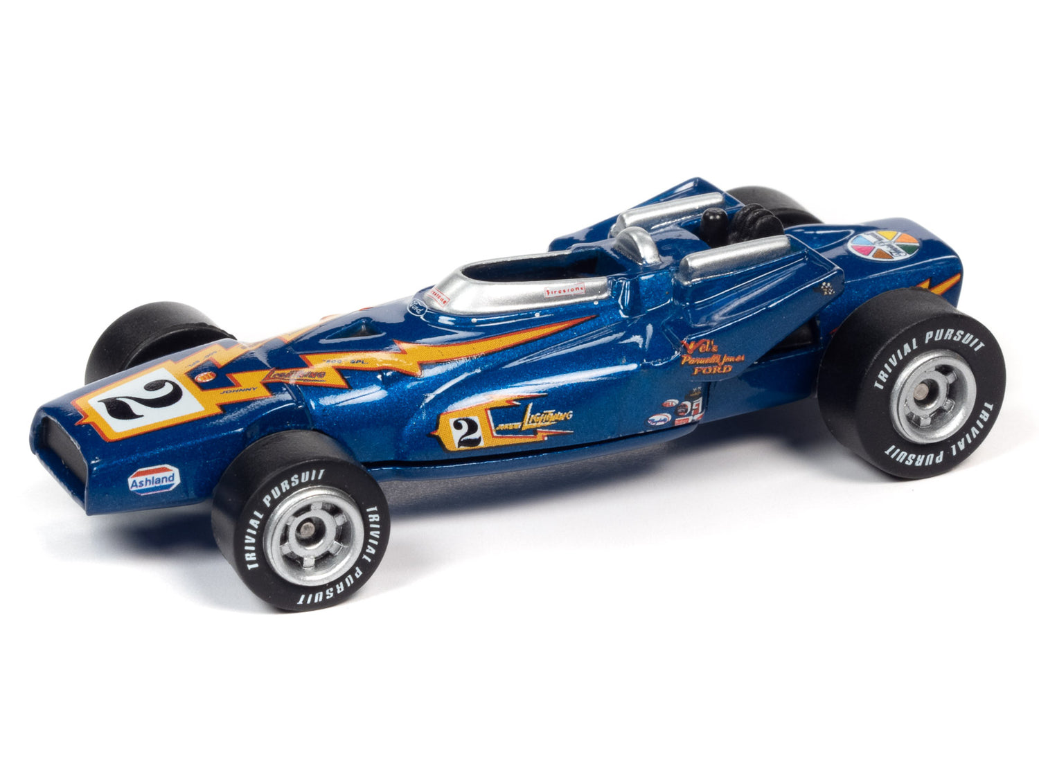 Johnny Lightning Pop Culture Trivial Pursuit Johnny Lightning Special & Poker Chip 1:64 Diecast