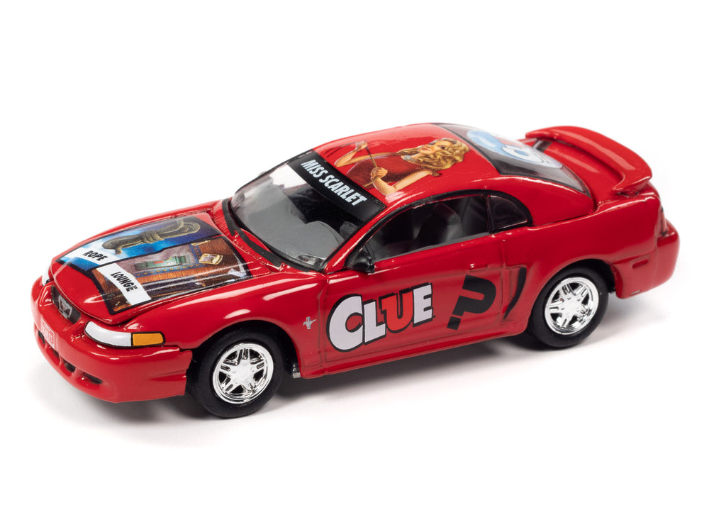 Johnny Lightning Modern Clue 2000 Ford Mustang (Miss Scarlet) 1:64 Scale Diecast