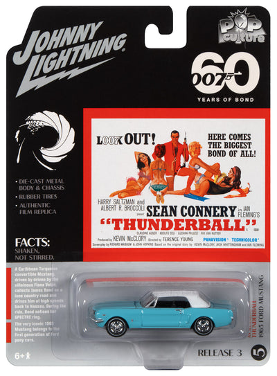 Johnny Lightning James Bond 1965 Ford Mustang Thunderball 1:64 Scale Diecast