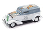 Johnny Lightning Vintage Clue 1933 Ford Delivery Mrs. White, Hall w/Wrench & Poker Chip 1:64 Scale Diecast