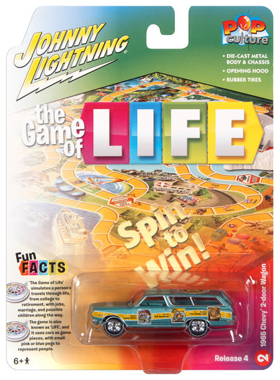 Johnny Lightning Game of Life 1965 Chevy Station Wagon 1:64 Scale Diecast