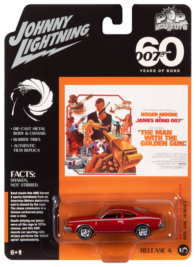 Johnny Lightning James Bond 1974 AMC Hornet Man with the Golden Gun 1:64 Diecast Car