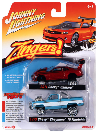 Johnny Lightning 2021 Release 4 Zingers Version A (2-Pack) 1:64 Scale Diecast