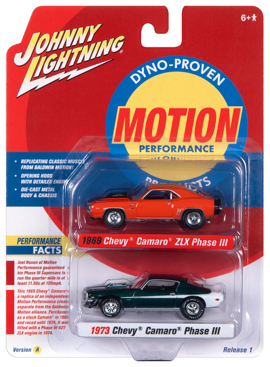 Johnny Lightning 2022 Release 1 Baldwin Motion Version A (2-Pack) 1:64 Scale Diecast