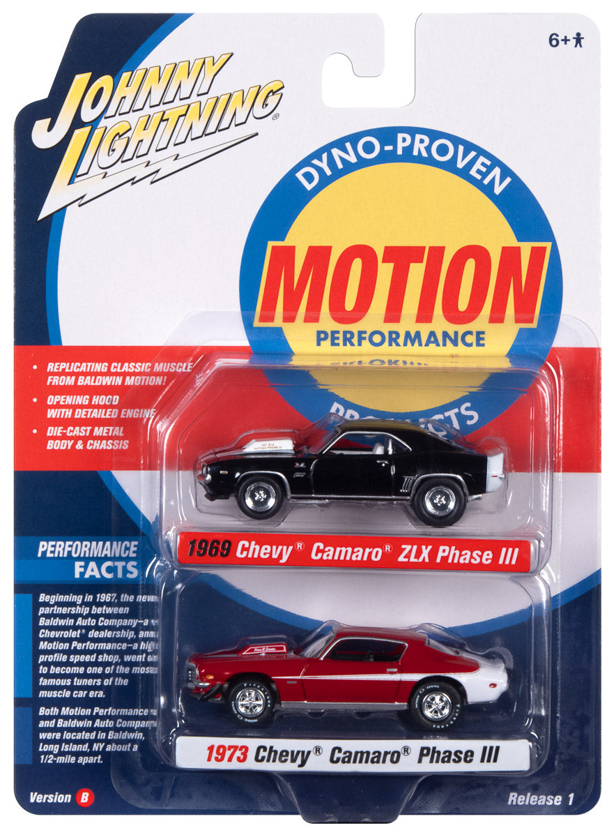 Johnny Lightning 2022 Release 1 Baldwin Motion Version B (2-Pack) 1:64 Scale Diecast